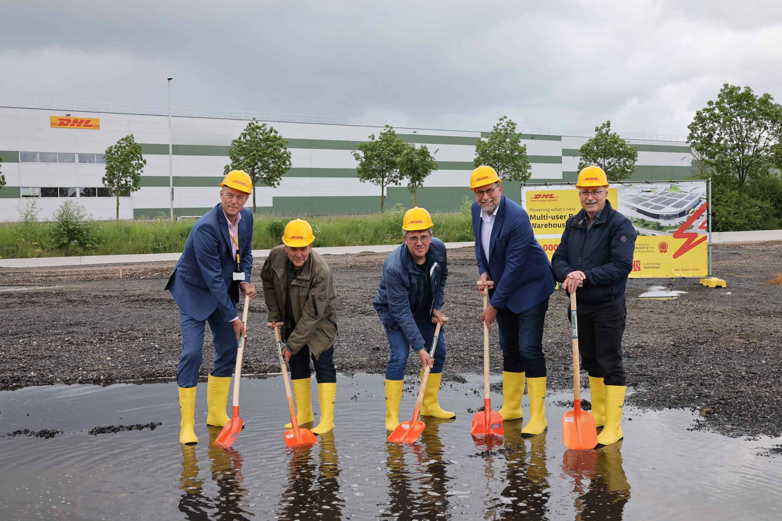 DHL Holtum Avrupa Batarya Lojistik Üssü temel atma töreni Hollanda